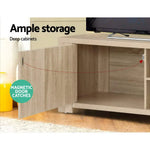 Artiss TV Entertainment Unit 160cm Oak Maxi - Furniture > Living Room