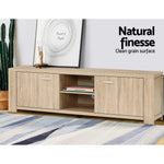 Artiss TV Entertainment Unit 160cm Oak Maxi - Furniture > Living Room