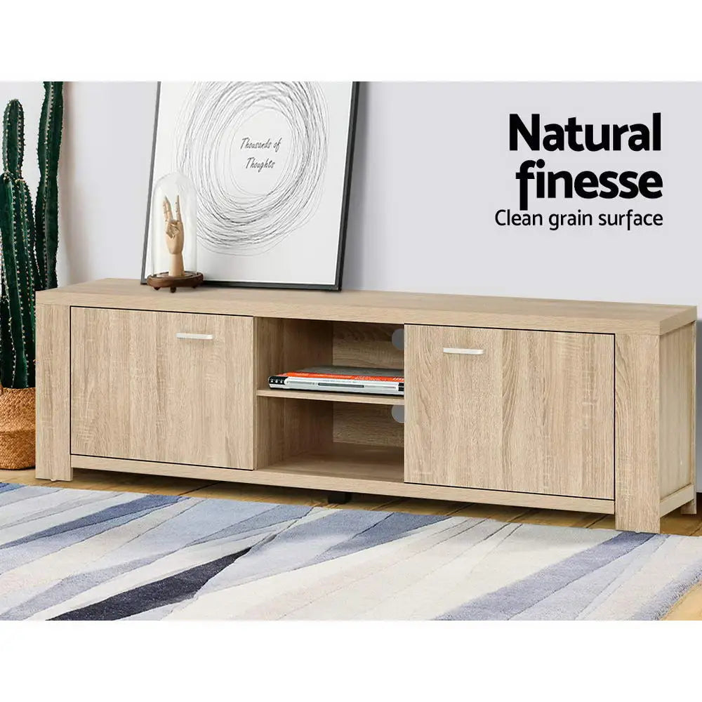 Artiss TV Entertainment Unit 160cm Oak Maxi - Furniture > Living Room