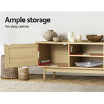 Artiss TV Entertainment Unit 180cm Rattan Cole - Furniture > Living Room