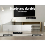 Artiss TV Entertainment Unit 180cm Wood White James - Furniture > Living Room