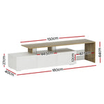 Artiss TV Entertainment Unit 180cm Wood White James - Furniture > Living Room