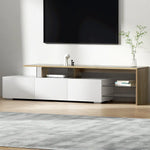 Artiss TV Entertainment Unit 180cm Wood White James - Furniture > Living Room