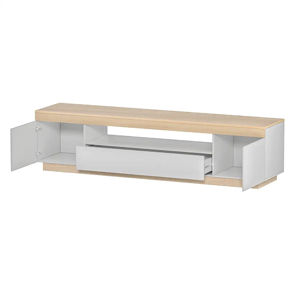 Artiss TV Entertainment Unit Stand 180CM White Wood - Furniture > Living Room