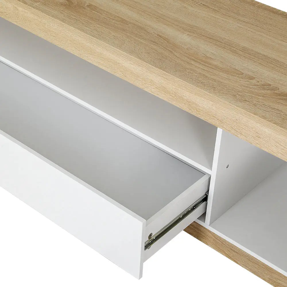 Artiss TV Entertainment Unit Stand 180CM White Wood - Furniture > Living Room