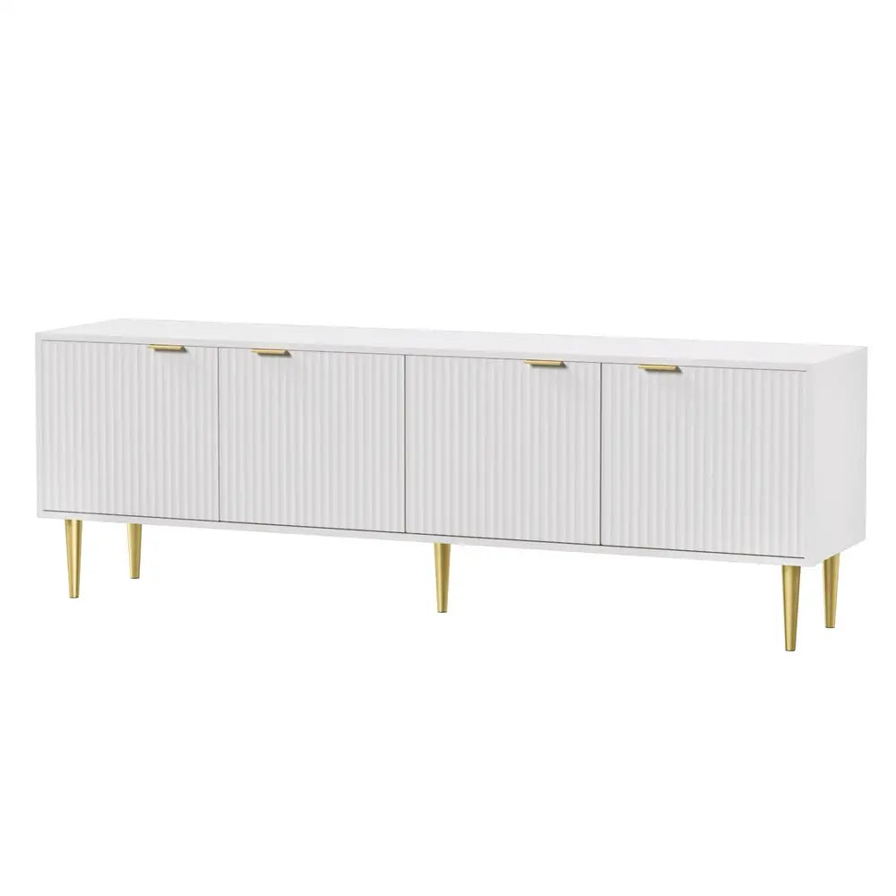 Artiss TV Entertainment Unit Stand Storage 180CM White - Furniture > Living Room