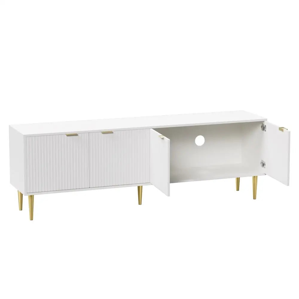 Artiss TV Entertainment Unit Stand Storage 180CM White - Furniture > Living Room