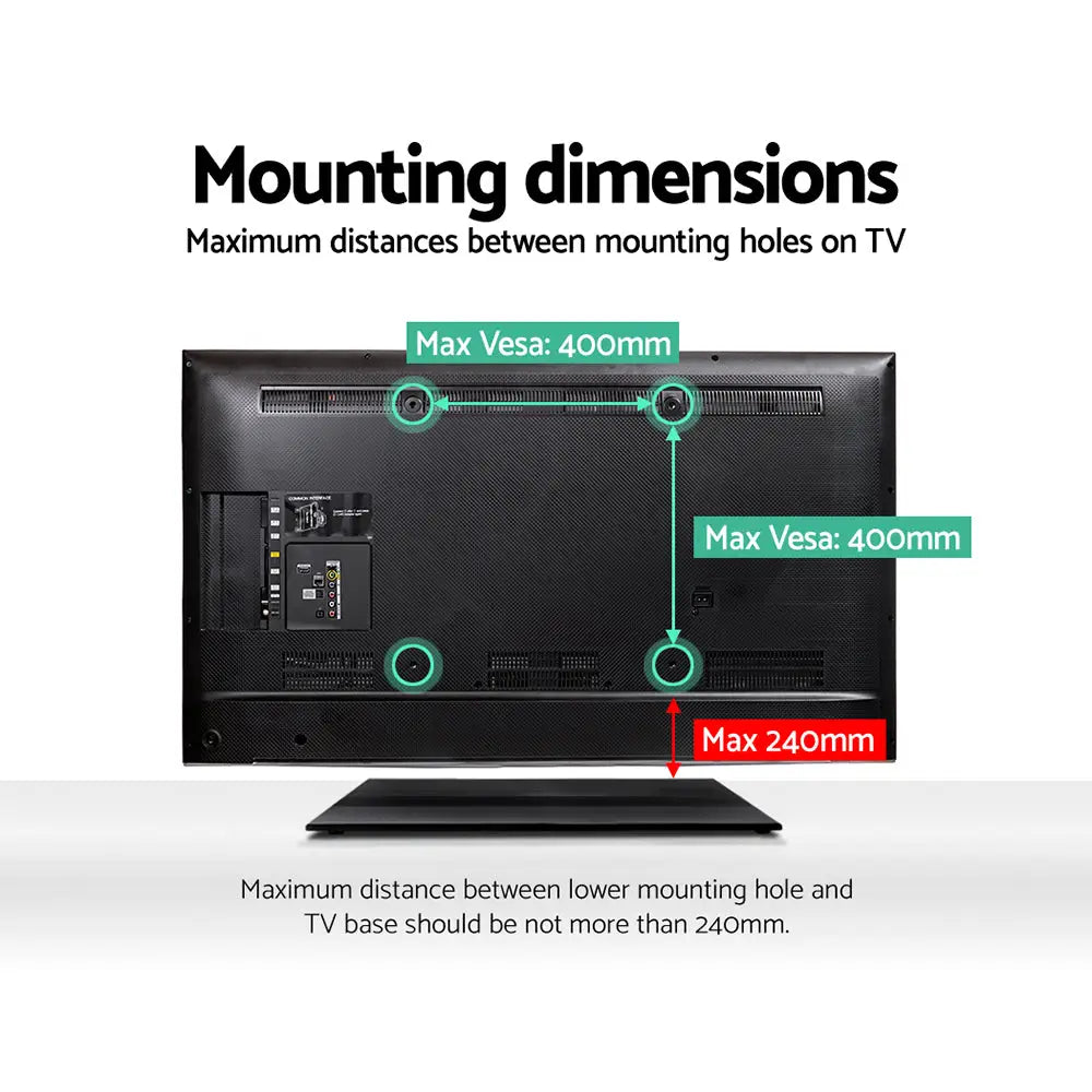 Artiss TV Stand Mount Bracket for 32’’-55’’ LED LCD Swivel Tabletop Desktop Plasma - Audio & Video > TV Accessories