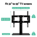 Artiss TV Stand Mount Bracket for 32’’-55’’ LED LCD Swivel Tabletop Desktop Plasma - Audio & Video > TV Accessories