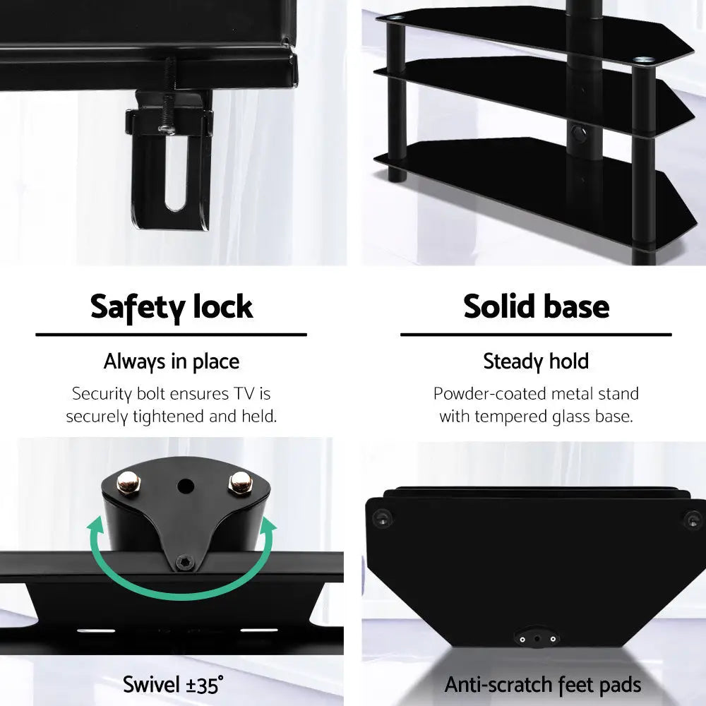 Artiss TV Stand Mount Bracket for 32’’-60’’ LED LCD 3 Tiers Storage Floor Shelf - Audio & Video > TV Accessories