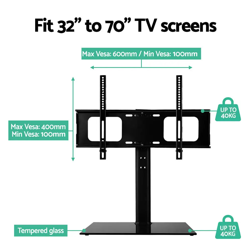 Artiss TV Stand Mount Bracket for 32’’-70’’ LED LCD Swivel Tabletop Desktop Plasma - Audio & Video > TV Accessories