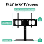 Artiss TV Stand Mount Bracket for 32’’-70’’ LED LCD Swivel Tabletop Desktop Plasma - Audio & Video > TV Accessories
