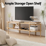 Artiss TV Unit Entertainment Unit Storage Shelf 148cm Pine - Furniture > Living Room > TV Units