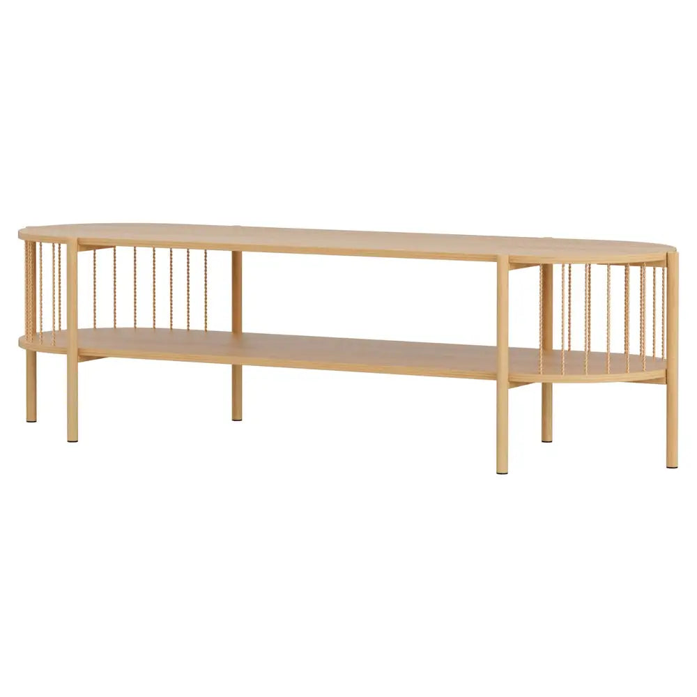 Artiss TV Unit Entertainment Unit Storage Shelf 148cm Pine - Furniture > Living Room > TV Units