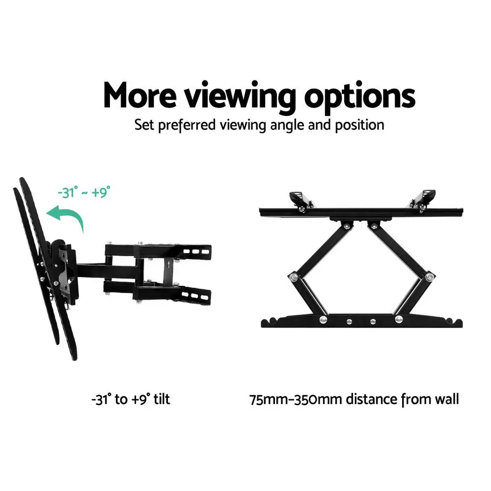 Artiss TV Wall Mount Bracket for 23’’-55’’ LED LCD Full Motion Dual Strong Arms - Audio & Video > TV Accessories