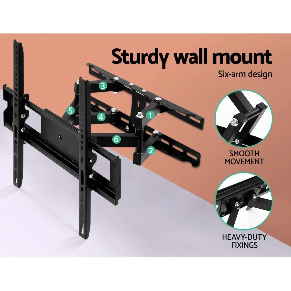 Artiss TV Wall Mount Bracket for 23’’-55’’ LED LCD Full Motion Dual Strong Arms - Audio & Video > TV Accessories