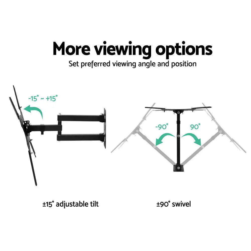 Artiss TV Wall Mount Bracket for 24’’-50’’ LED LCD TVs Full Motion Strong Arms - Audio & Video > TV Accessories