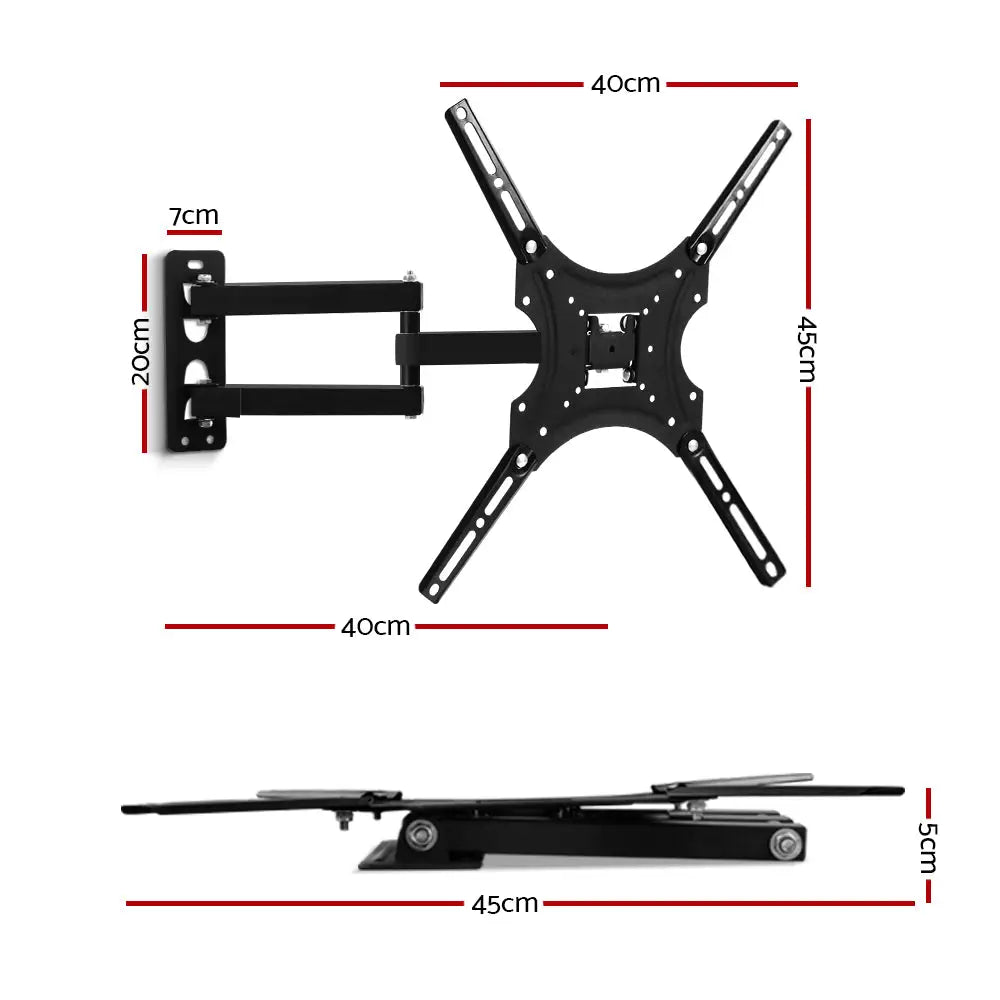 Artiss TV Wall Mount Bracket for 24’’-50’’ LED LCD TVs Full Motion Strong Arms - Audio & Video > TV Accessories