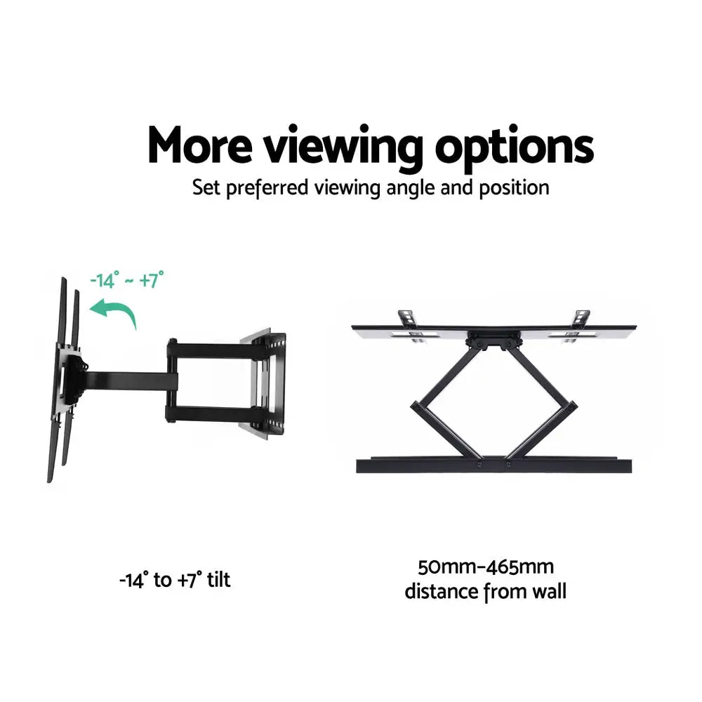 Artiss TV Wall Mount Bracket for 32’’-70’’ LED LCD Full Motion Dual Strong Arms - Audio & Video > TV Accessories