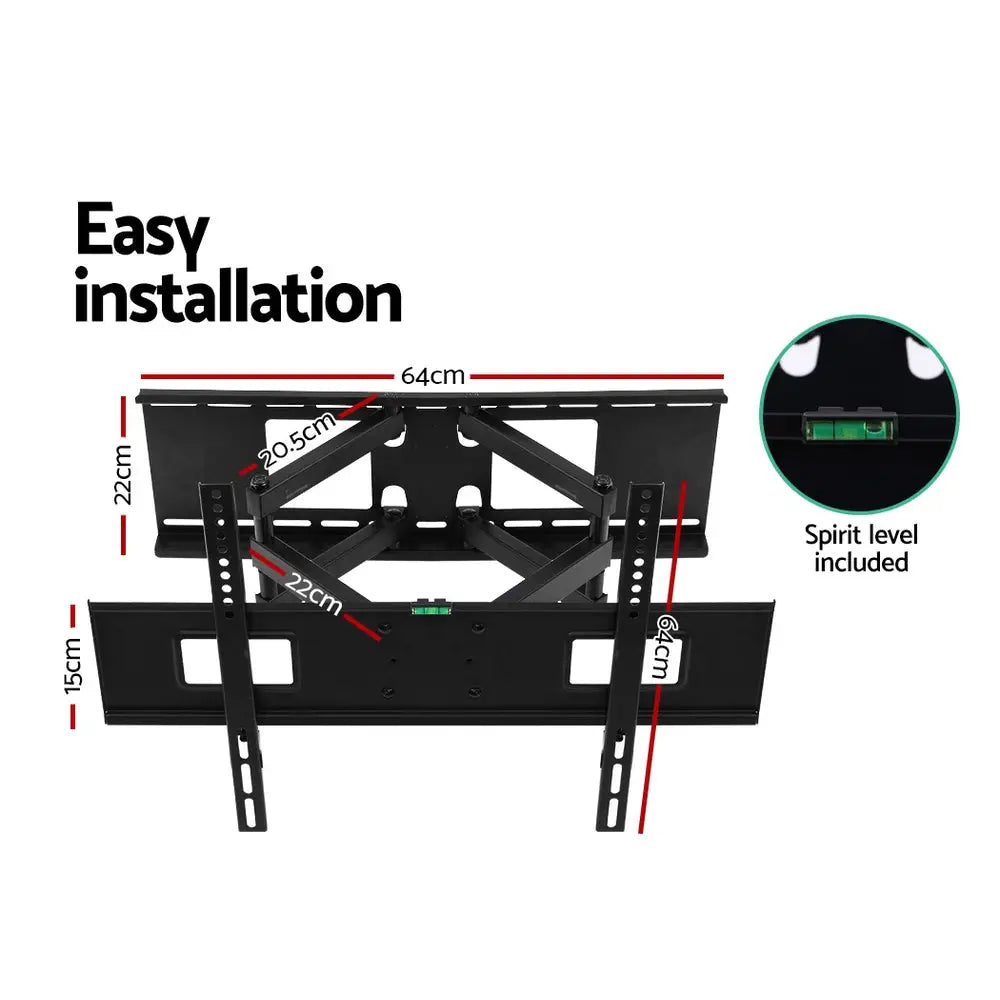 Artiss TV Wall Mount Bracket for 32’’-70’’ LED LCD Full Motion Dual Strong Arms - Audio & Video > TV Accessories