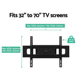 Artiss TV Wall Mount Bracket for 32’’-70’’ LED LCD TVs Full Motion Strong Arms - Audio & Video > TV Accessories