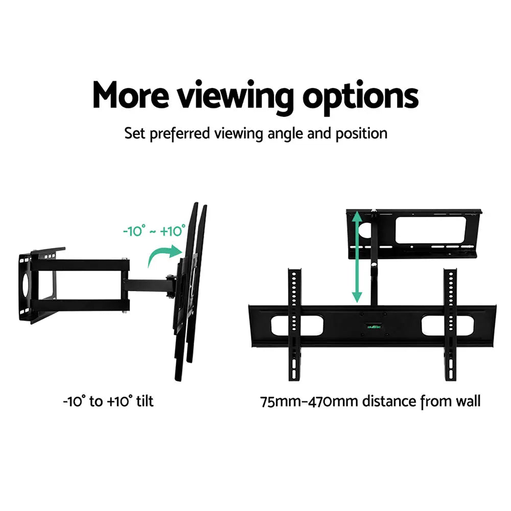 Artiss TV Wall Mount Bracket for 32’’-70’’ LED LCD TVs Full Motion Strong Arms - Audio & Video > TV Accessories