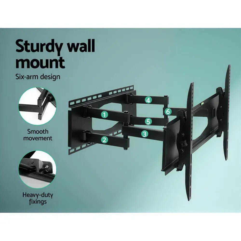 Artiss TV Wall Mount Bracket for 32’’-80’’ LED LCD Full Motion Dual Strong Arms - Audio & Video > TV Accessories