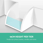 Artiss Wall Shelf Corner Floating 5-Tier White - Furniture > Living Room