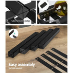 Artiss Wine Rack 12 Bottle Black - Home & Garden > Storage