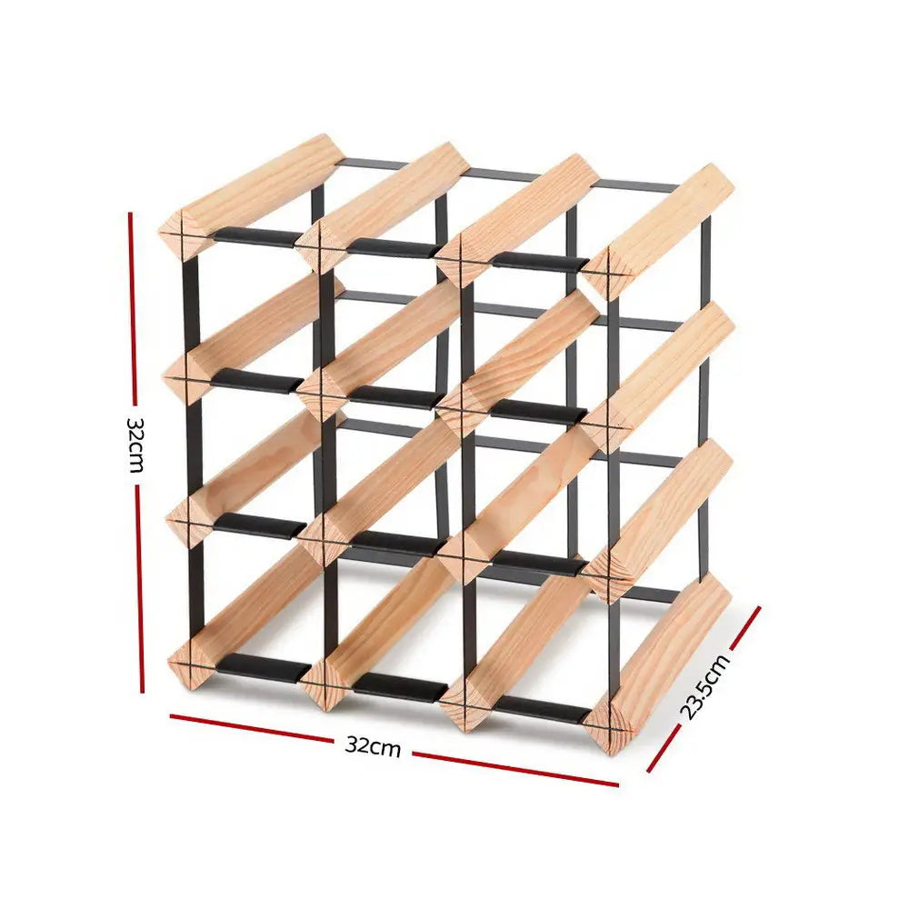 Artiss Wine Rack 12 Bottle - Home & Garden > Storage