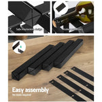 Artiss Wine Rack 20 Bottle Black - Home & Garden > Storage