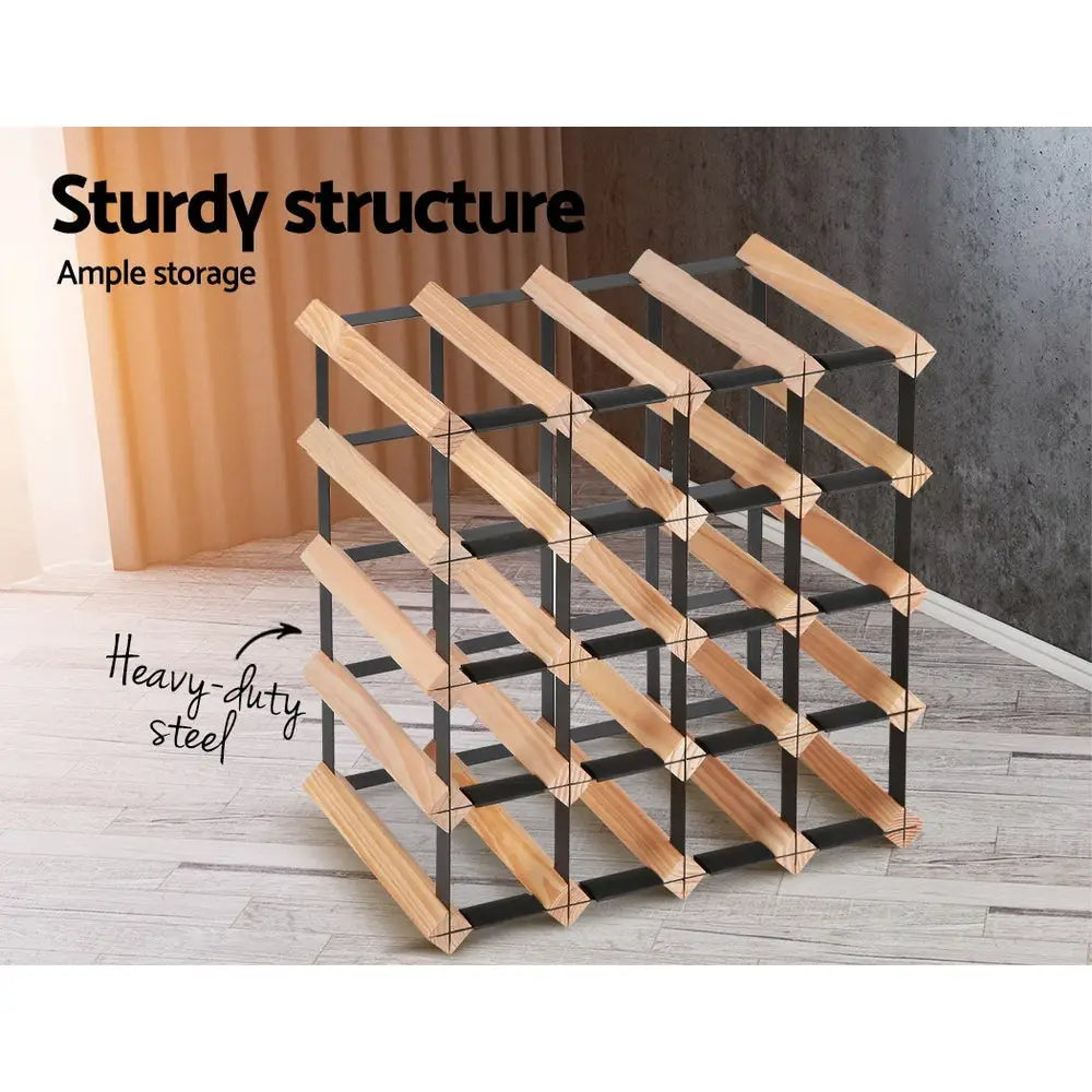Artiss Wine Rack 20 Bottle - Home & Garden > Storage