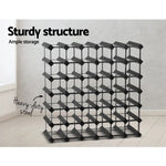 Artiss Wine Rack 42 Bottle Black - Home & Garden > Storage