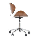 Artiss Wooden Office Chair Leather Seat Black - Furniture > Office