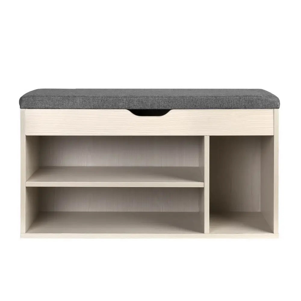 Artiss Wooden Shoe Organiser - Natural - Furniture > Living Room