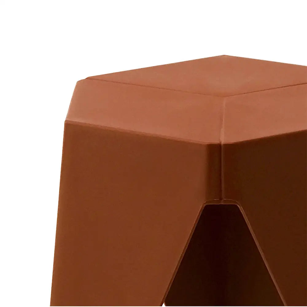 ArtissIn 2x Bar Stools Puzzle Plastic Foot Stool Red - Furniture > Bar Stools & Chairs