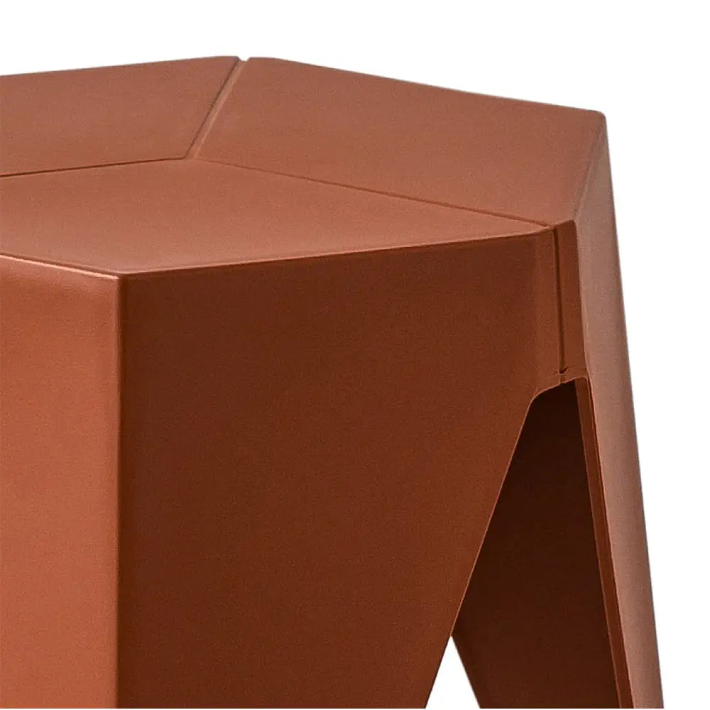 ArtissIn 2x Bar Stools Puzzle Plastic Foot Stool Red - Furniture > Bar Stools & Chairs