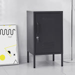 ArtissIn Bedside Table Metal Cabinet - MINI Black - Furniture > Bedroom