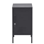 ArtissIn Bedside Table Metal Cabinet - MINI Black - Furniture > Bedroom