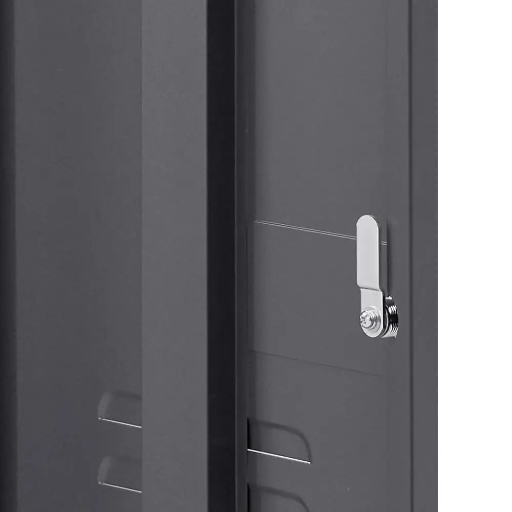 ArtissIn Bedside Table Metal Cabinet - MINI Black - Furniture > Bedroom