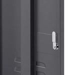 ArtissIn Bedside Table Metal Cabinet - MINI Black - Furniture > Bedroom