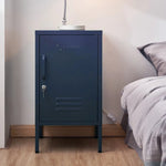 ArtissIn Bedside Table Metal Cabinet - MINI Blue - Furniture > Bedroom