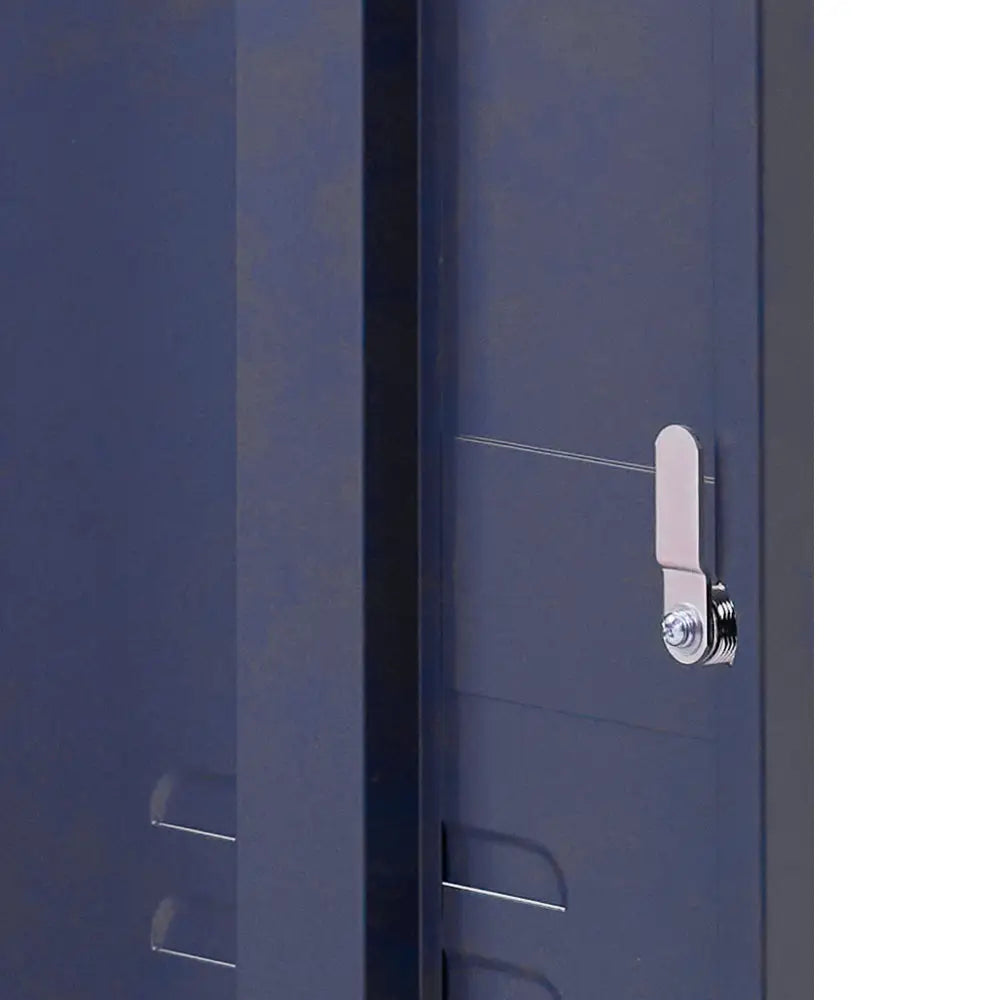 ArtissIn Bedside Table Metal Cabinet - MINI Blue - Furniture > Bedroom