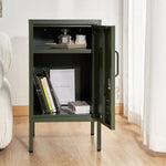 ArtissIn Bedside Table Metal Cabinet - MINI Green - Furniture > Bedroom