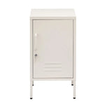 ArtissIn Bedside Table Metal Cabinet - MINI White - Furniture > Bedroom