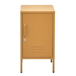 ArtissIn Bedside Table Metal Cabinet - MINI Yellow - Furniture > Bedroom