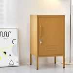 ArtissIn Bedside Table Metal Cabinet - MINI Yellow - Furniture > Bedroom