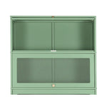 ArtissIn Buffet Sideboard Cupboard Cabinet Storage Mesh Doors Metal Green ELIA - Furniture > Dining > Buffets &