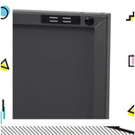 ArtissIn Buffet Sideboard Metal - BASE Charcoal - Furniture > Living Room