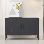 ArtissIn Buffet Sideboard Metal - BASE Charcoal - Furniture > Living Room